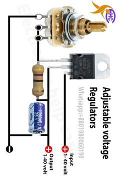 the wiring diagram for an electronic device with two different types of switches and knobs