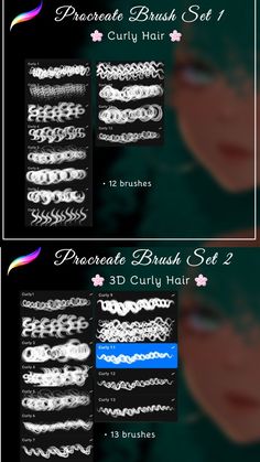 Procreate 2 Free Brush trial Curly Hair Brush Procreate Free, Procreate Drawing Reference, Procreate Fabric Brushes, Black Hair Brushes Procreate, Curly Hair Brush Procreate, Procreate Free Palettes, Free Curly Hair Brushes Procreate, How To Import Brushes To Procreate, Black Hair Procreate Brushes Free