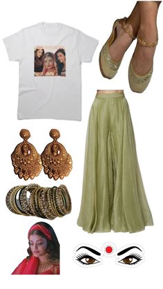 Green Desi Outfit, Aishwarya Rai, Desi, Fan, Green, Clothes