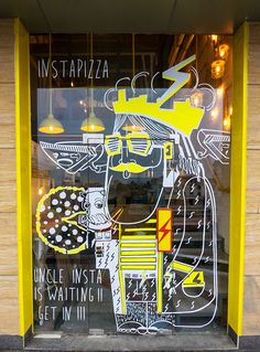 Pizza Store, Pizza Branding, Food Truck Design, Resort Design, Pizza Restaurant, Truck Design, Window Art, Creative Industries