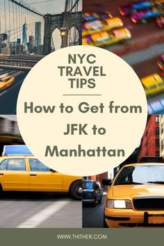 So you’ve landed at JFK International Airport… now what? First off, welcome! You’re in New York City! You have a few options to get from JFK to Manhattan. Here's how, plus the approximate price. Nyc Trip, International Airport, Big Apple, Manhattan, Travel Tips, Times Square, New York City, New York, Travel