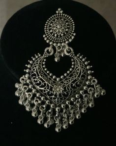 Beautiful silver Jumka earrings perfect for Indian/ Pakistani weddings,parties,Eid's,traditional events etc... Jumka Earrings, Islamic Jewelry, Fancy Light, Fancy Lights, Earrings Indian, Traditional Earrings, Wedding Jewelry Earrings, Pakistani Wedding, Jewelry Inspo