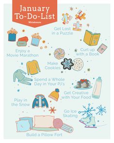 the january to - do list for kids