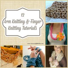 the top ten knitting and finger knitting projects