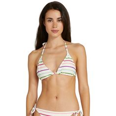 Kate Spade Triangle Bikini Top - Party Stripe Kate Spade's Triangle Bikini Top Features A Colorful Stripe Print, Removable Soft Cups And Adjustable Tie Straps For A Timeless Bikini Top. * Triangle Bikini Top * Logo Charms * Removable Soft Cups * Adjustable Straps For Comfort * Swimsuit Fabric: Microfiber Jersey - 85% Nylon/15% Spandex Size Small New With Tags * Hand Wash Cold, Line Dry White Kate Spade Swimwear For Spring, Fitted White Halter Top With Tie-side Bottom, Kate Spade Swimwear For Poolside, Kate Spade Swimwear For Summer Pool, Kate Spade Swimwear For Pool In Summer, Kate Spade Swimwear For Pool In Spring, Kate Spade Swimwear For Beach Season, Kate Spade Swimwear For Poolside And Beach Season, Kate Spade Swimwear For Summer Pool Season