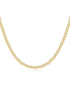 Your classic, reliable and go-to choker. Made with 4mm, 14kt gold-filled beads Length: 15" Worry-free wear - which means sleep, shower and sweat in it Layers great with all necklaces Enewton Necklace, Classic Gold, 14kt Gold, Gold Filled, Choker, Jewelry Watches, Sleep, Necklaces, Shower