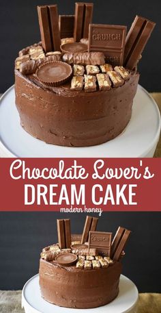 chocolate lover's dream cake made with milk and nutella