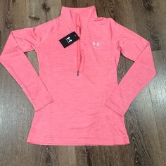 Under Armour Pullover Xsmall Pink Tech 1/2 Zip Under Armour Long Sleeve Athleisure Tops, Under Armour Tops For Winter Sports, Under Armour Casual Tops For Fall, Under Armour Winter Sports Tops, Casual Under Armour Tops For Fall, Under Armour Sports Tops For Fall, Sporty Under Armour Tops For Fall, Sporty Fall Tops By Under Armour, Under Armour Long Sleeve Winter Tops