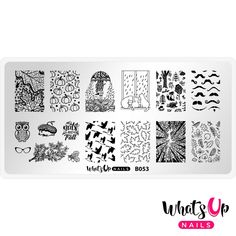 You will receive 1 plate. Stamper is not included. The best quality of stamping plates on the market, original and trendy designs to make your manicure look fabulous! Deep etching of plate images is perfect for beginners and professionals to create original stamped designs at home and salon. Each design is 5/8in (15mm) on 13/16in (21mm). Plate size: 2 3/8in (60mm) x 4 3/4in (120mm) How To Use    Remove your new stamping plate from its packaging and remove the plastic protective film from over th Nagel Stamping, Stamping Nail Polish, Up Nails, Nail Vinyls, Nail Tape, Liquid Nails, Nail Stamping Plates, Beautiful Nail Designs, Stamping Plates