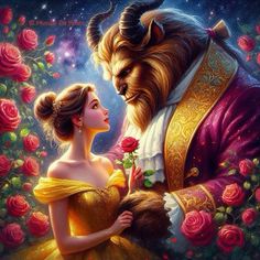 beauty and the beast are in love