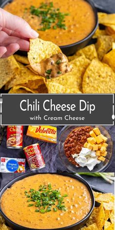 Looking for the best chili cheese dip recipe for your next party? This creamy, cheesy dip is the ultimate football party food and is perfect for the big game day! This quick chili cheese dip appetizer comes together in minutes with just three ingredients. Pair it with chips, crackers, or veggies, and watch it disappear before halftime! A must-try game day recipe everyone will love!