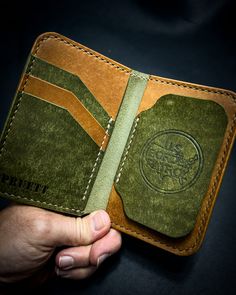 These McCraw badge wallets are 100% hand made with Badalassi Carlo Pueblo Italian full-grain vegetable tanned leather with waxed and braided poly cord. This leather is extremely durable and will last your whole career and beyond while just getting better with age. My aim is to replace all the VF solutions fake leather wallets.  The McCraw wallets fit in your pocket with ease and the badge is secure. There is a slot to hide the creds behind the card slots on the inside of the wallet. It also features a full length cash pockets on the outside of the wallet.  My wallets are guaranteed to last your career and I have a lifetime guarantee. If anything ever breaks, I will fix it or replace it. The McCraw can be personalized and is 100% handmade from scratch when you order so processing time could Leather Trifold Wallet With Waxed Finish, Leather Trifold Wallet With Waxed Finish For Everyday Use, Handmade Leather Wallets For Everyday Carry, Leather Wallet With Waxed Finish, Artisan Leather Trifold Wallet For Daily Use, Leather Wallet With Waxed Finish For Everyday Use, Leather Wallets With Waxed Finish For Everyday Use, Everyday Leather Wallets With Leather Patch, Everyday Leather Wallet With Waxed Finish