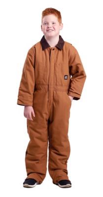 Berne Unisex Kids' Insulated Quilt-Lined Duck Coveralls, BI38BD