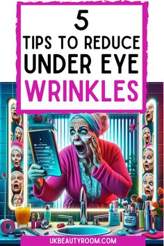 Are you looking for tips on how to get rid of under eye wrinkles? In this post I have included five proven remedies for increasing collagen production under the eyes, as well as my own daily routine to reduce eye wrinkles.  remedies, treatment, to remove, to get rid, remedies diy, botox for, exercise, filler, anti aging, and dark circles, home remedies, when smiling. Eye Wrinkles Remedies, Diy Botox, Reduce Eye Wrinkles, Wrinkles Remedies, Eye Wrinkles, Retinol Eye Cream, Minimize Wrinkles, Health Guru, Under Eye Wrinkles