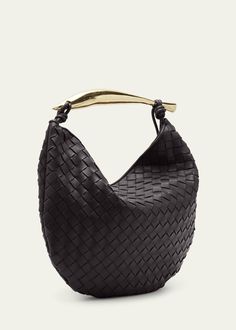 Bottega Veneta Medium Sardine Bag - Bergdorf Goodman Elegant Shoulder Bag With Braided Round Handles, Evening Shoulder Bag With Braided Double Handles, Evening Bag With Intrecciato Weave And Double Handle, Evening Bags With Intrecciato Weave And Double Handle, Evening Shoulder Bag With Braided Handles, Formal Hobo Bag With Leather Handles, Designer Formal Hobo Bag With Round Handle, Elegant Hobo Bag With Braided Handles, Designer Hobo Bag With Round Handle For Formal Events