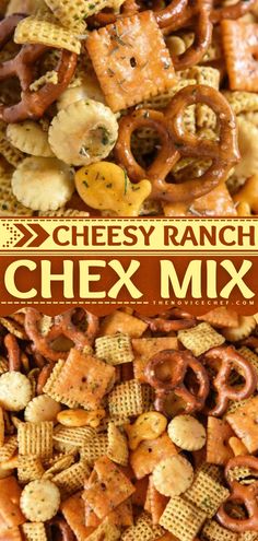 Cheesy Ranch Chex Mix Cheesy Ranch Chex Mix, Ranch Chex Mix Recipes, Savory Chex Mix Recipes, Savory Chex Mix, Ranch Chex, Homemade Chex Mix Recipe, Ranch Chex Mix, Chex Recipes, Homemade Chex Mix