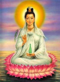 an image of a woman sitting on top of a lotus with the words i love the love of god in my soul and i love the love of god in the soul