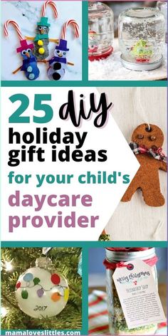 25 diy holiday gift ideas for your child's day care provider and giveaway