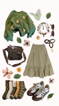 #goblincore #outfitinspo #inspiration #outfit #goblincoreoutfit #aesthetic Goblincore Outfits, Cottagecore Outfit, Cottagecore Outfits, Earthy Outfits, Funky Outfits, Swaggy Outfits, Mode Vintage, Mode Inspiration, Dream Clothes