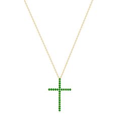 14k gold cross necklace with emeralds vardui kara Green Emerald Diamond Necklace For May Birthstone, Green Diamond Necklace For May Birthstone, Formal Green Emerald Necklace In 14k Gold, Green Diamond Necklace With 17 Jewels For Gift, Green Diamond Necklace With 17 Jewels As A Gift, Green Diamond Necklace With Jewels As Gift, Yellow Gold Emerald Clavicle Necklace For May Birthstone, Fine Jewelry Emerald Necklace In 14k Gold, Fine Jewelry Green Diamond Necklace In 14k Gold