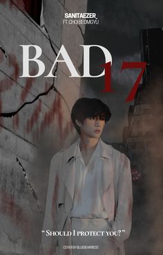 a poster for the movie bad 7, which features a man in a trench coat