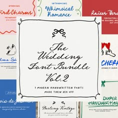 the wedding font bundle vol 2