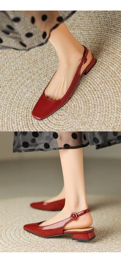 CHIKO Johnae Square Toe Block Heels Slingback Shoes Heels Slingback, Slingback Shoes, Leather Items, Strappy Heels, Pump Shoes, Block Heels, Rubber Sole, Heel Height, Leather Upper