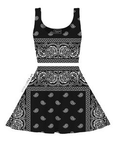 ABOUT ME Bandana Skater Skirt Set: 100% Polyester Made in China. CARE INSTRUCTIONS Machine wash cold. Hang to dry… Black Cotton Sets With All Over Print, Black Cotton Set With All Over Print, Fitted Casual Festival Sets, Casual Fitted Festival Sets, Fitted Casual Sets For Festivals, Trendy Cotton Bandana Print Tops, Trendy Cotton Tops With Bandana Print, Fitted Graphic Print Sets For Streetwear, Fitted Graphic Print Streetwear Sets