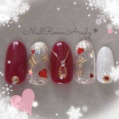 冬/クリスマス/オフィス/デート/ハンド - NailRoomArudyのネイルデザイン[No.1879283]｜ネイルブック Japanese Nail, Nail Room, Nice Nails, Flower Nail Art, Love Days, Valentine's Day Nails, Art Flowers