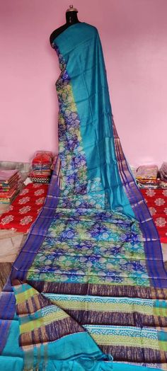 This is the Spacial hand Painted Art work on Pure Tassar silk With Zari boder,Beautiful strip line Zari all over comes with Blouse piece. Feel the Original pure Tassar silk with Zari Boder work all over the saree, It comes with with hand painted design by the artist, Every painting 🎨🖌dedicated to the nature story of Indian art, forest, trees, animals, and also the flavor of every culture expect of our Indian tradition, Not only the design the yarn cultivation to the processes of it's all stage Festival Blue Tissue Silk Salwar Kameez, Multicolor Anarkali Traditional Silk Wear, Multicolor Anarkali Silk Traditional Wear, Transitional Multicolor Silk Anarkali Set, Transitional Season Multicolor Silk Anarkali Set, Designer Multicolor Art Silk Saree, Multicolor Art Silk Designer Saree, Multicolor Art Silk Saree For Designer Wear, Multicolor Anarkali Blouse Piece In Raw Silk