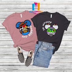 To Infinity And Beyond T-shirt, Toy Story Shirt, Mickey Shirt, Couple Shirt, Disney Shirt, Disney Family Shirt Tou Story Family Shirts, Toy Story Matching Shirts, Disney World Couple Shirts, Matching Disney Shirts For Couples, Harry Potter Couples Shirts, Disney Couple Outfits, Anniversary Outfits, Couples Disney Shirts, Disney Family Shirt