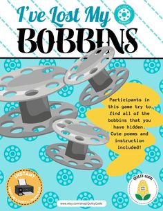 the cover of i've lost my bobbins, with two spools on