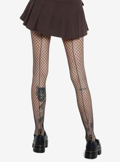 Keep your outfit trendy with these fishnet tights on! They feature a prominent back stitch to add dimension. Tall Hoodies, Lace Vintage, Fishnet Tights, Plus Size Fits, Back Stitch, Socks And Tights, Guitar Strap, Vintage Lingerie, Your Outfit