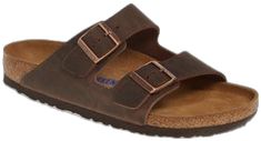 Brown Double Strap Casual Slides, Casual Double Strap Slides With Arch Support, Casual Double Strap Slides With Cushioned Footbed, Casual Double Strap Cushioned Footbed Sandals, Comfortable Brown Double Strap Slides, Birkenstock Arizona, The Shape, Mens Sandals, Slide Sandals