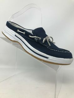 LL Bean Boat Dock Moc Toe Blue Canvas Casual Loafers Slip On Women10 M Nice looking shoes.  Very little wear.  Lots of life left. Payment Shipping Returns PayPal is the preferred payment method. We ship every day Monday - Friday. We hope you will love your purchase, however if you need to return it, we have a 30day return policy. There is a 20% restocking fee if the return is not initiated within 7 days. Powerful eBay listing templates by 3Dsellers Classic Blue Slip-on Boat Shoes, Blue Slip-on Boat Shoes With Rubber Sole, Navy Casual Slip-ons With Rubber Sole, Casual Navy Loafers With Rubber Sole, Navy Slip-on Boat Shoes For Boating, Casual Slip-on Boat Shoes, Casual Blue Slip-on Boat Shoes, Navy Slip-on Boat Shoes, Boat Dock