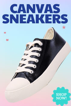 "Stay stylish and comfortable with our Essential Canvas Sneakers! Perfect for everyday wear and versatile enough for any outfit. #CanvasSneakers #CasualStyle #ShopNow #Fashionista #ComfortableFootwear #EverydayEssentials #FashionGoals #StylishComfort #VersatileShoes #CasualChic #OOTD #WardrobeStaple #FashionEssentials" Trendy Canvas Shoes With Round Toe And Laces, Trendy Round Toe Canvas Shoes With Laces, Comfortable Lace-up Sneakers With Elastic Laces, Trendy Canvas Shoes With Contrast Sole And Round Toe, Everyday Canvas High-top Lace-up Sneakers, High-top Canvas Sneakers For Everyday, Everyday Canvas Lace-up High-top Sneakers, Low-top Canvas Shoes For Sports, Sporty Lace-up Canvas Shoes With Gum Sole