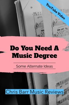 an open book with music notes on it and the words do you need a music degree?