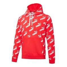 PUMA Amplified Track Hoodie 'Red' 582795-11 University Red Fleece Sweatshirt For Winter, Red Sportswear Hoodie For Winter, Red Winter Sportswear Hoodie, University Red Hoodie For Winter, University Red Fleece Casual Sweatshirt, Red Fleece Urban Hoodie, Red Urban Fleece Hoodie, University Red Casual Hooded Hoodie, Urban Style Red Fleece Hoodie