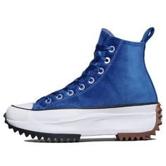 Converse Run Star Hike High-Top Canvas Shoes Blue 172504C (SNKR/Light/Casual/Unisex/High Top/Wear-resistant) Outdoor Round Toe Canvas Shoes With Vulcanized Sole, Outdoor Canvas Shoes With Vulcanized Sole And Round Toe, Outdoor Canvas Shoes With Vulcanized Sole, Outdoor Vulcanized Sole Canvas Shoes With Round Toe, Sporty Blue Canvas Shoes With Speckled Midsole, Blue Converse Sporty High-top Sneakers, Sporty Blue Converse High-top Sneakers, Blue Converse High-top Sneakers With Rubber Sole, Blue Low-top Sneakers For Outdoor