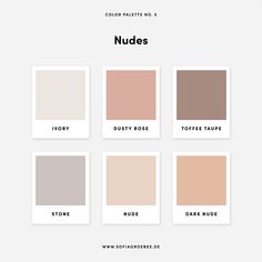 Business Color Pallete, Nude Palette Color, Nude Moodboard, Nude Color Wallpaper, Nude Colour Palette, Nude Bedroom, Instagram Color Palette, Pantone Color Palette