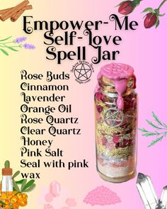 Witchy Ideas, Witches Jar, Jar Spells, Spell Jars, Witch Quotes, Wiccan Magic, Spell Jar, Eclectic Witch, Wiccan Spell Book