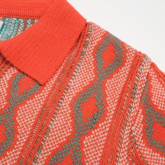 - Knitted Sweater- 100% cotton yarn- Unlined- Regular fit- Machine washable Fabric & Care- Delicate Machine Wash at 30 degrees(86℉) with similar colors.- Iron inside out on low temperature.- Store flat.- Do not tumble dry.- Do not bleach. Yellow Polo Shirt, Orange Retro, Knitted Polo, 1960s Mod, Vintage Clothing Men, Racing Stripes, Womens Pencil Skirts, Lovely Tops, Wide Stripes