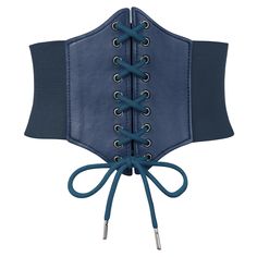 PRICES MAY VARY. HIGH QUALITY MATERIAL：Corset belt is made of 100% PU leather，composed of a high elastic band+ Elastic and a back snap buckle.Snap Button Closure make it easy to put on and off. High quality material which makes it comfortable and durable. Lace-up Design：Elastic Wide Waist Belt is Lace up tie leather design on the front， press-button closure on the back，Classical & Elegant design, simple but stylish, all-match wide waist belt. Great for a Costume：The lace up corset can shape your waist well, great for cosplay and casual wear.Ideal for wearing with blouses, dress, shirt, sweater, coat and so on.You can also dress for Halloween Party, Renaissance Faire, Masquerade, Gothic, rock, pirate cosplay.It's a best Halloween Corset belt to show your outfit in Halloween party. SIZE & CO Pirate Corset, Medieval Corset, Halloween Corset, Pirate Wedding, Pirate Cosplay, Ren Faire Costume, Pirate Accessories, Waist Corset, Belt For Women