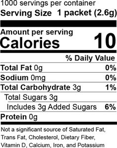 the label for calories is shown in black and white, with information about calories