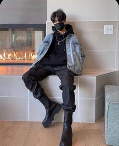 Winter Outfits Men Streetwear, Hoodie Outfit Men, Outfits Men Streetwear, Cool Outfit, Cargo Pants Outfit, Men Stylish Dress, Tomboy Outfits, Tomboy Style Outfits, Winter Outfits Men