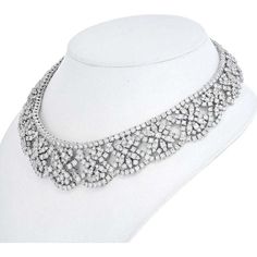 This breathtaking 18K White Gold Diamond Collar Necklace is an exquisite piece that will make you feel like a true queen on those extraordinary occasions. Life presents us with only a handful of special moments, whether it's a wedding, a graduation, an anniversary, or perhaps a glamorous red carpet event. And for those nights when you want to shine and make a lasting impression, this necklace is the perfect choice.From our rare jewels collection, this necklace is a true masterpiece. It is adorne Diamond Collar, Diamond Birthstone, Red Carpet Event, Antique Diamond, Look Your Best, Diamond Design, Vintage Designer, Brilliant Diamond, Metal Necklaces