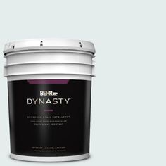 the behr marquee paint is shown in dark gray with white trims