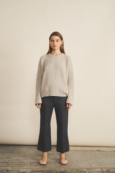 Meet Edward, the 100% ethical cashmere jumper which will bring a new definition to ‘basic’. The perfection of its round neck as well as its English rib and oversized cut give it a sophisticated, elegant yet understated look. Did we mention it is unisex? It will soon become one of your closet essentials; enhance it with a shirt collar, a necklace or a scarf. Adrian, our model, is 1.80m tall and is wearing size XL. Charlotte’s fashion tip: ‘I love this design for the rib knitted work that adds a n Classic Oversized Sweater For Work, Modern Sweater With Ribbed Neckline For Work, Oversized Classic Sweater For Work, Oversized Fine Knit Sweater For Work, Piece Of Advice, Blue Cherry, Live Shop, Stole Scarf, Sleeveless Cardigan