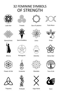 the symbols for different types of tattoos