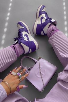 Purple Aesthetic Background, Purple Outfit, Purple Vibe, Lavender Aesthetic, Purple Fits, Very Peri, Purple Outfits, Purple Shoes, All Things Purple